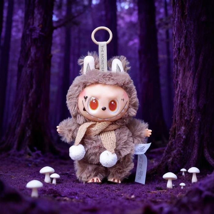 LABUBU - Chat à café - Pendentif en Peluche Vinyle-1 peluche PELUCHE