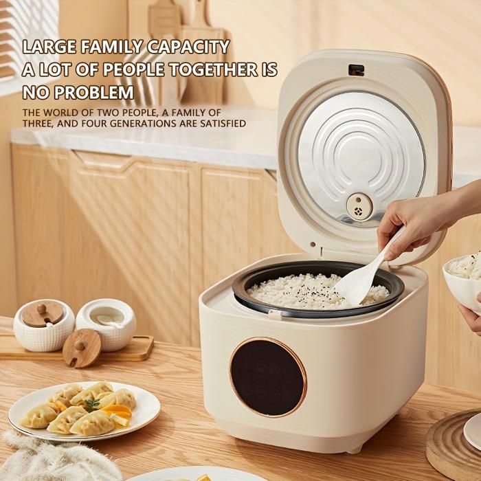 Cuiseur à riz 5 L 900 W minuterie intelligente9 programmes de cuisson amovible et facile à nettoyer - blanc
