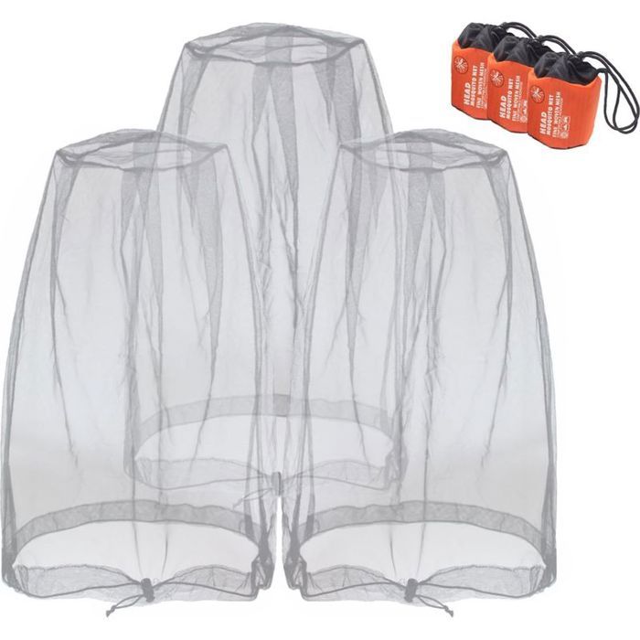 Lot de 3 filets en maille pour le visage contre les moucherons les moucherons les moucherons les moucherons les moucherons fo