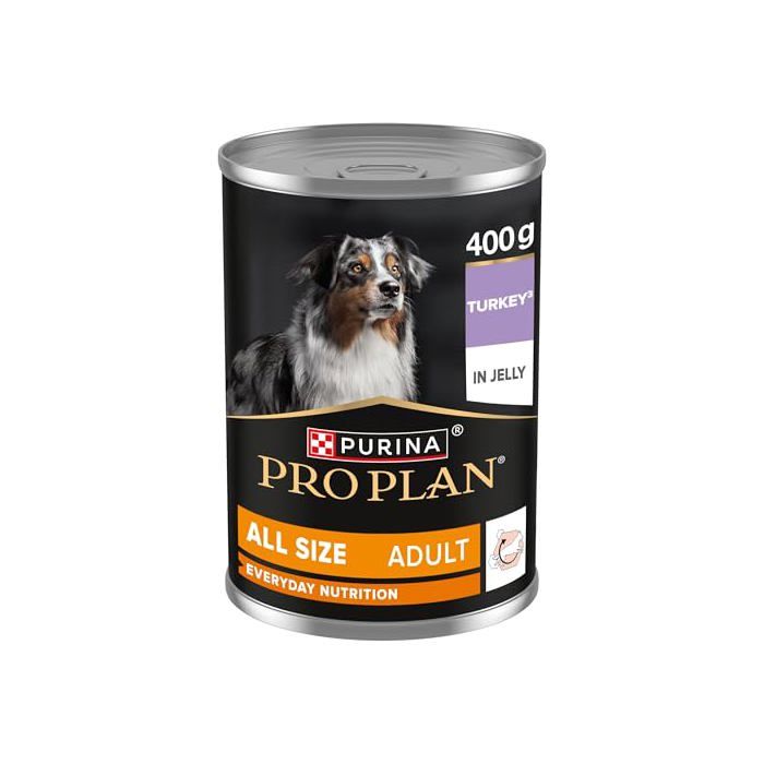 Pâtée en gelée pour chien - PURINA - Riche en Dinde x12 - 92% protéines - Fibres pour digestion saine - Repas complet