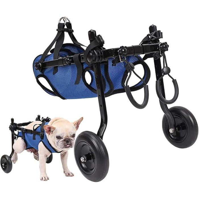 Chaise à roulettes légère pour chien chariot pour animaux de compagnie réglable pour pattes arrière chariot aide à Medium