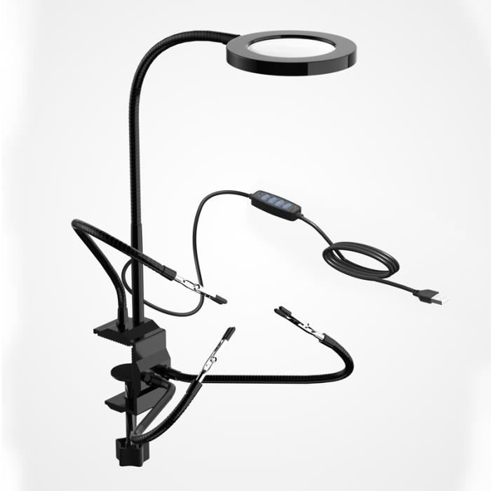 Lot De 20 Crochets Lumineux Pliables 44-60 Mm - Pince Rotative 360°, Alu, Neuf Sous Garantie