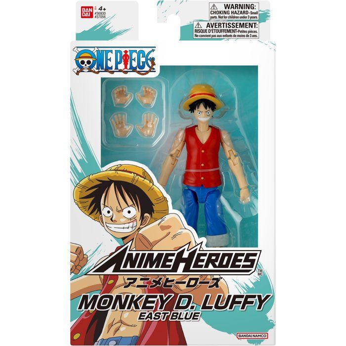 Figurine articulée Anime Heroes - Bandai - One Piece - Luffy East Blue - 17 cm