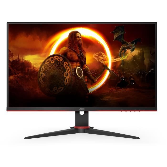 AOC Gaming 27G2SPAE – Écran 27 FHD IPS 165 Hz 1 ms MPRT FreeSync premium G-Sync Compatible Haut-Parleur HDMI/DP/VGA