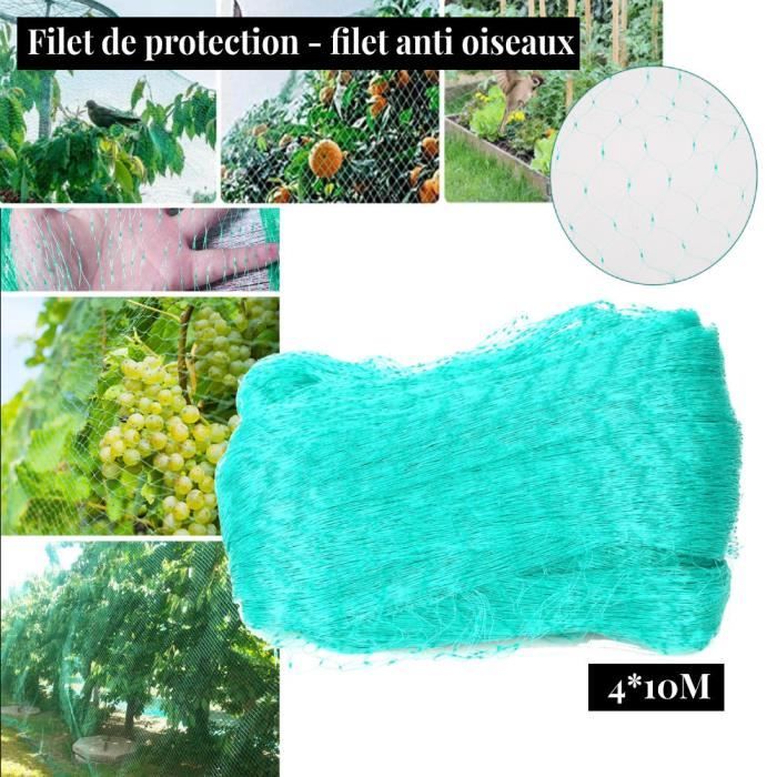 Filet Anti Oiseaux 2x5m Filet Pour Potager Poulailler Avec 50 Attaches