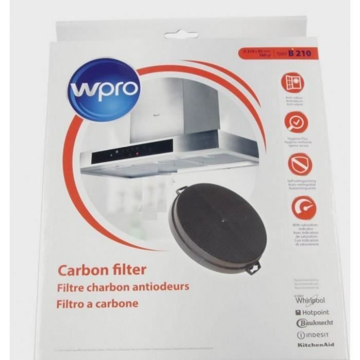 Filtre à CHF2101 pour hotte Sholtes Ariston Brandt Whirlpool Airlux De Dietrich