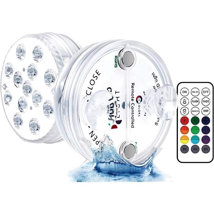 Zhongkaifa Lot De 2 Lampes Led Étanches Avec Télécommande, Éclairage De ...
