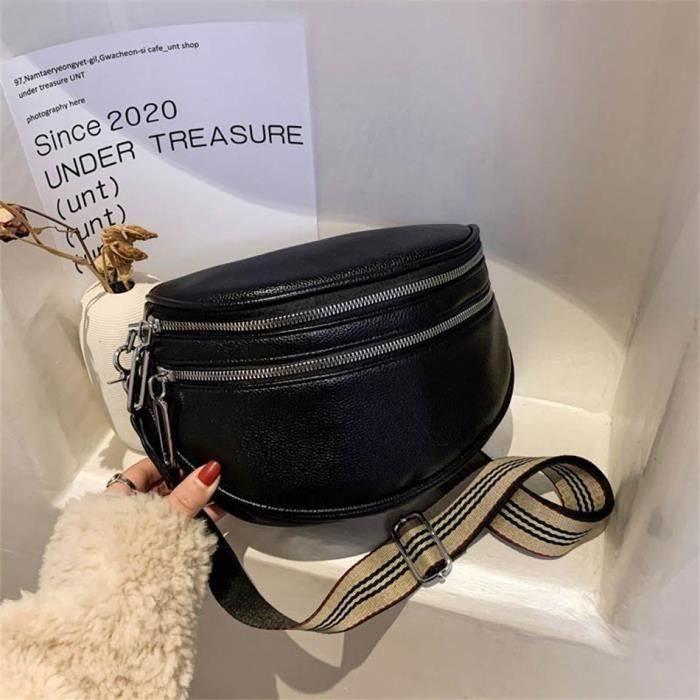 Noir Sac bandouli re en cuir souple pour femme sac de d gager