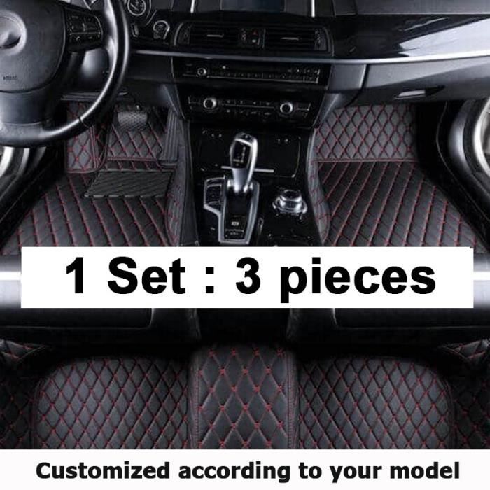 Tapis de sol intérieur en cuir pour Renault Kadjar,pièces de décoration de  style de voiture,accessoires - LHD BLACK RCD - Cdiscount Auto