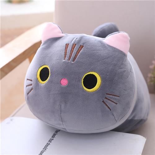 Gris - 100 cm - Coussin en peluche de chat doux mignon, Coussin de canapé,  Jouet en peluche Kawaii, Poupée d' - Cdiscount Jeux - Jouets