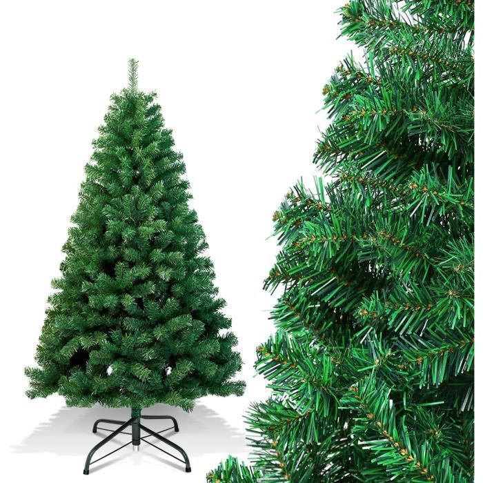 Sapin De Noël Artificiel En Pvc De 150 Cm Avec 350 Pointes, Montage