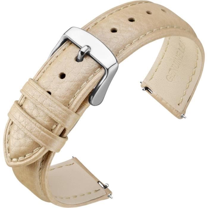 Bracelet montre sales cuir femme 16mm