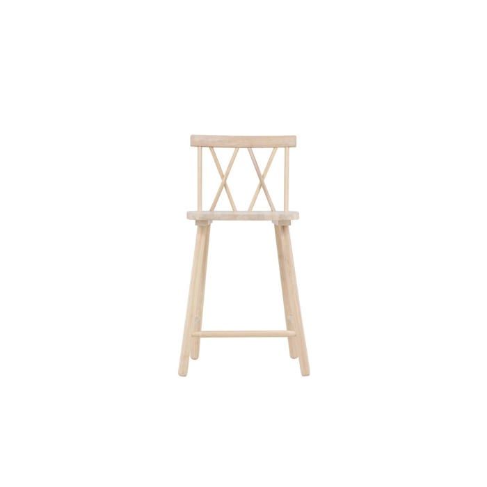 Mollöström tabouret de bar bois whitewash