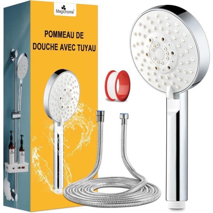 Pommeau De Douche Massant Haute Pression 5 Modes • Univers Salle De Bain