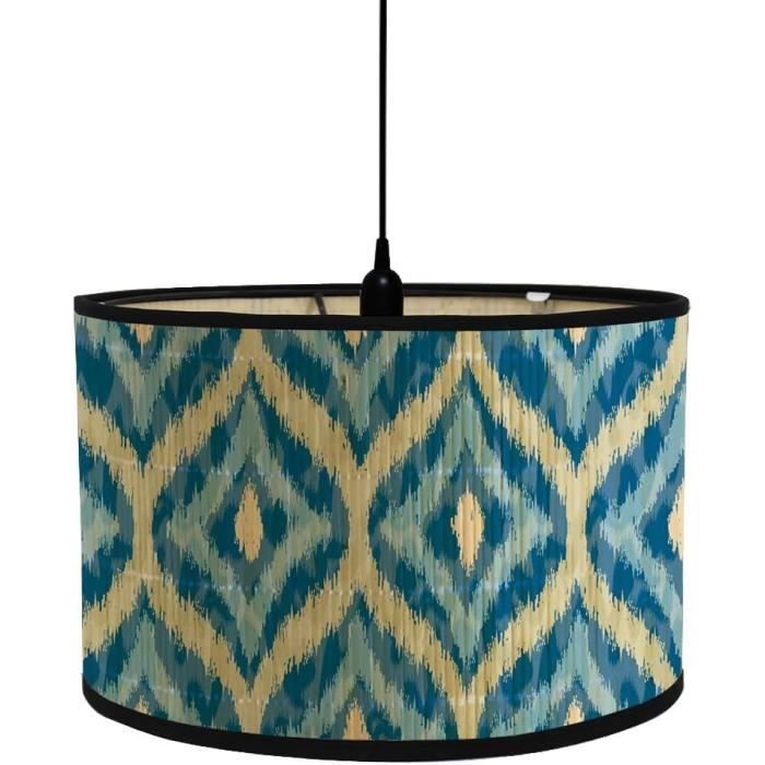 Biyejit Abat-jour Rond Imprimé Écailles – Élégant Et Moderne Pour Lampe De Chevet Ou Plafonnier, 3 Tailles, Style Boho Chic