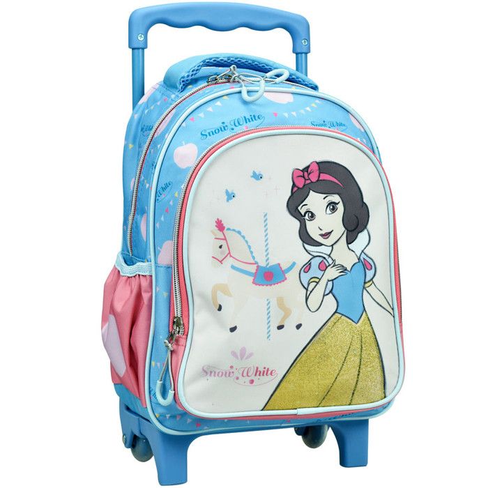 Sac à dos à roulettes Blanche Neige 30 CM Trolley Maternelle