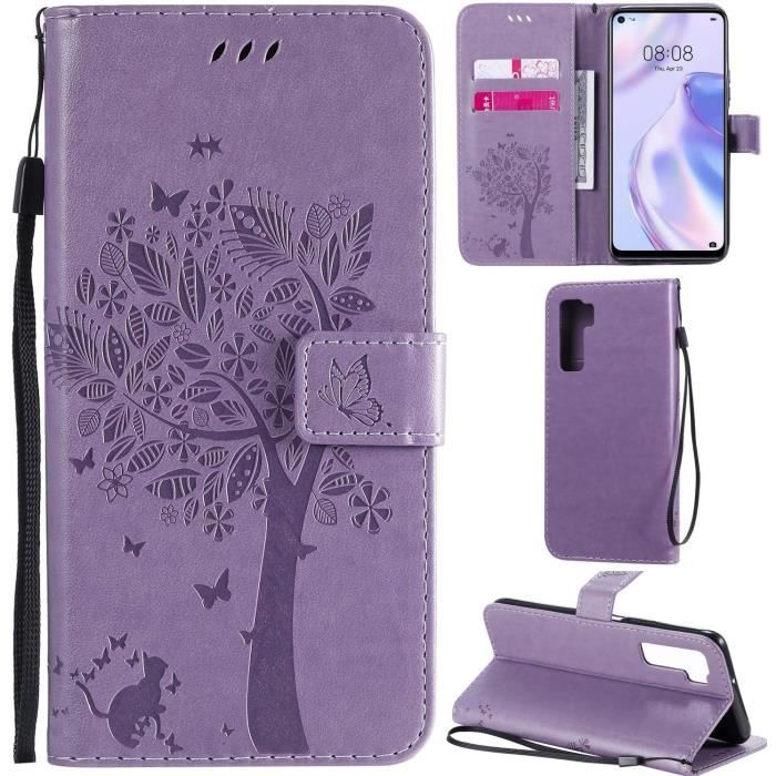 Pazpnoy Coque Pour Huawei P40 Lite 5G,Transparente Étui Avec