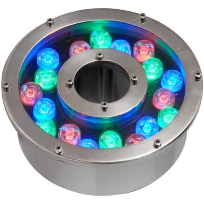 Lampe Piscine LED Submersible 30W RGB - 300 LED, IP68, Télécommande, Pour Eau Douce/Salée