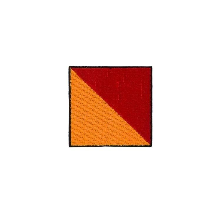 Porte-clés Brodé Drapeau Maritime - Lettre O (OSCAR) - Patch Tissu - France