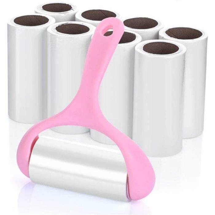 6 Recharges Rouleau Anti-Peluches Tahbarshi - 360 Feuilles Collantes - Pour Poils Animaux, Poussière