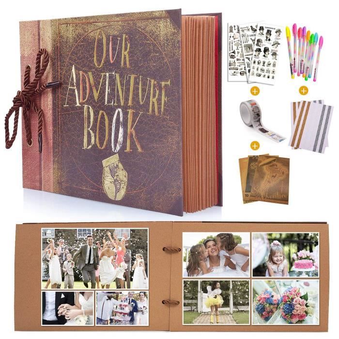 Mmtx Album Photo Pour Le Scrapbooking 19x30cm 80 Pages Traditionnel Mariage Our Adventure Book Avec Boite De Rangement Et K Achat Vente Album Album Photo Mmtx Album Photo Pour Le Cdiscount