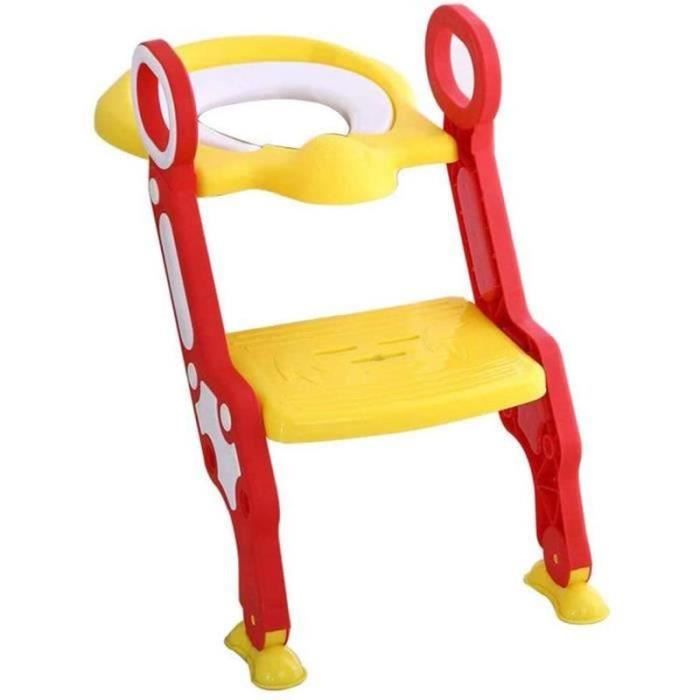 Réducteur Toilette Enfant Siège WC Enfant ALMAR Avec Échelle - Réducteur Toilette Avec Marches Antidérapantes - Pliable, Réglable En Hauteur - Apprentissage Autonome Cuvette Toilette Enfant
