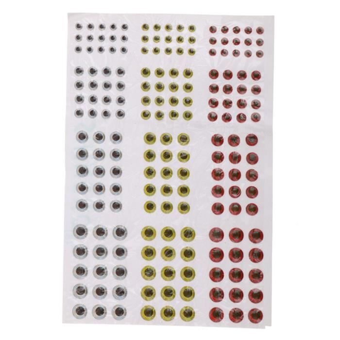 500 Yeux 3D Pour Leurres De Pêche - Tailles 3/4/5mm Rouge, Or, Argent - Adhésif Puissant, Réaliste, Pour Attirer Le Poisson