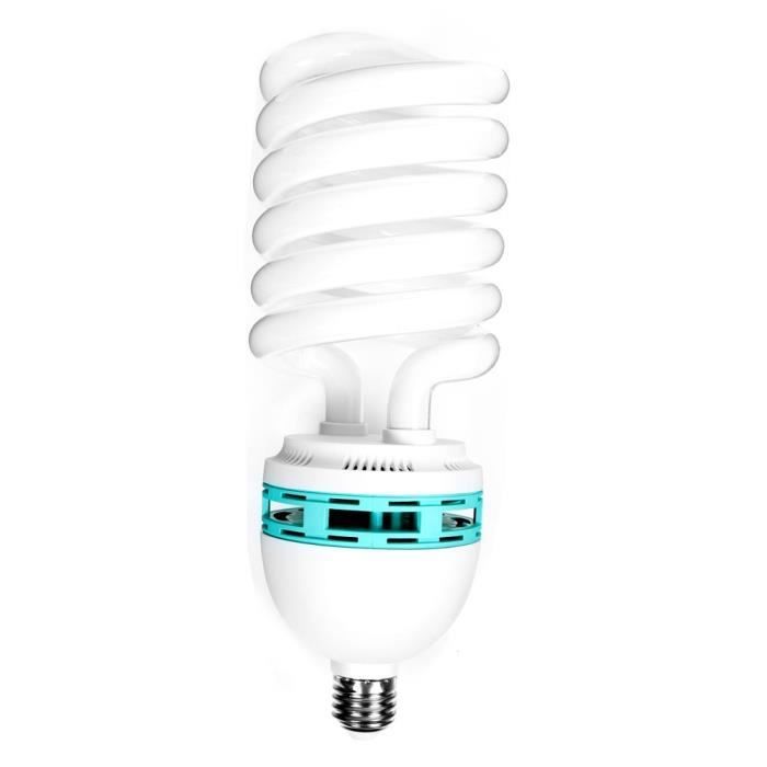 Studio de photographie 125W 5500K E27 Lampe à ampoule fluorescente Day