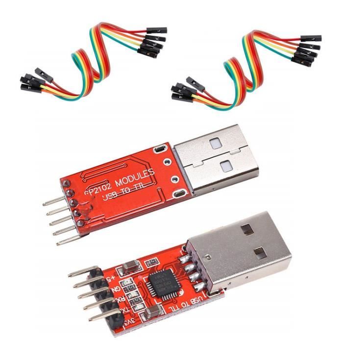Module FT232RL FTDI 5V 3.3V Convertisseur USB a TTL Adaptateur Rouge ...
