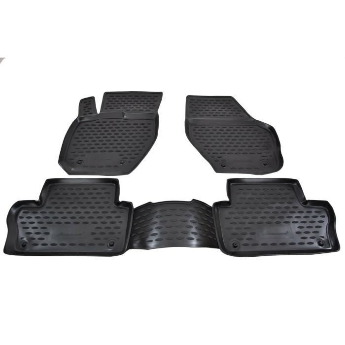 J&J AUTOMOTIVE | Tapis De Sol En Caoutchouc 3D Exclusive Pour Hyundai Grand Santa FE 2013-2018 - Auto