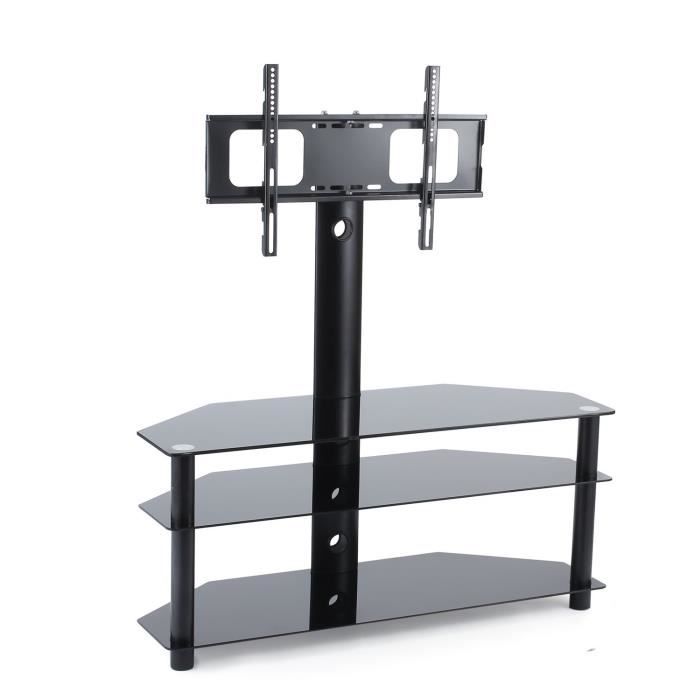 Tavr Meuble Tv Avec Support Bracket Pivotant Hauteur Reglable Pour