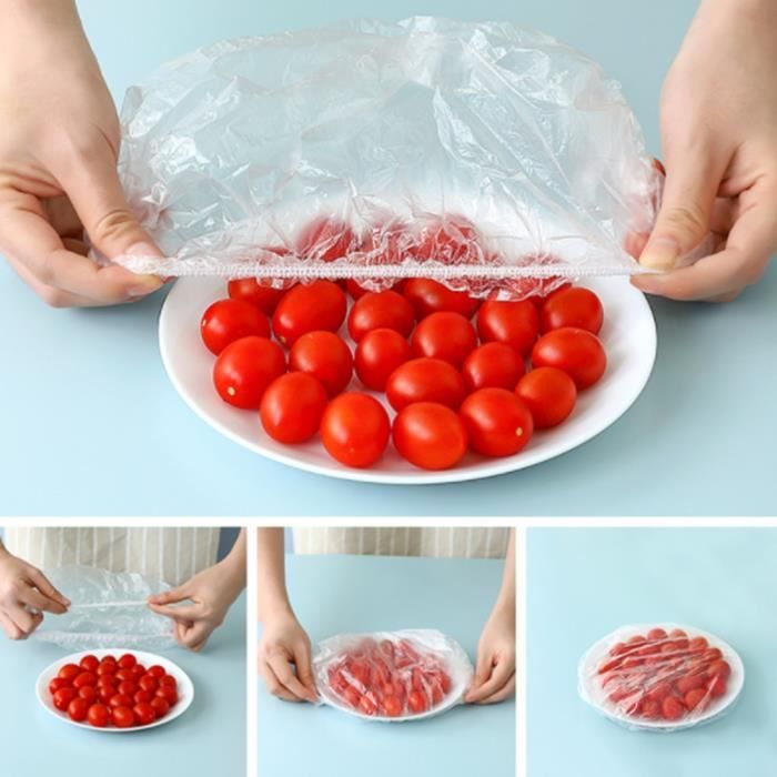 50/100pcs Jetable Couverture de Nourriture En Plastique Wrap