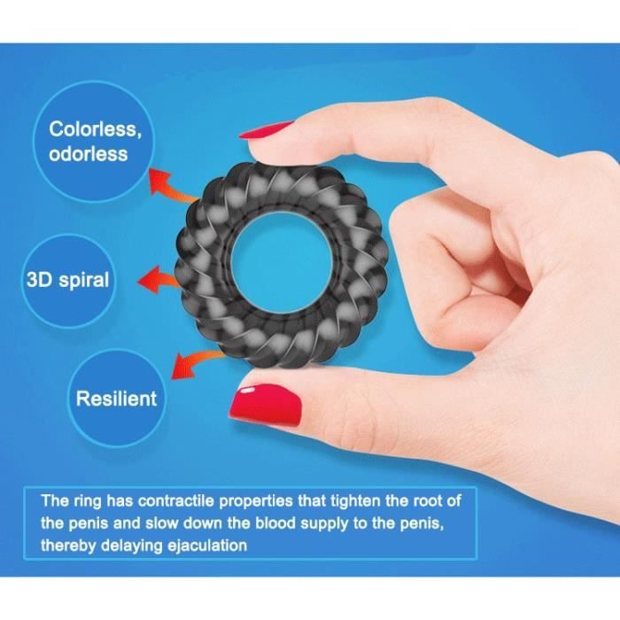 Anneau Plug Pénis Scrotal E-stim - Sextoy Pour Retarder L'éjaculation, Neuf