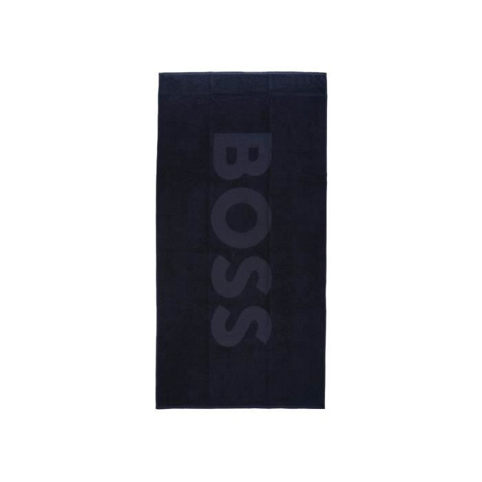 Serviette de plage - Boss - Homme - Solid - Noir - Coton