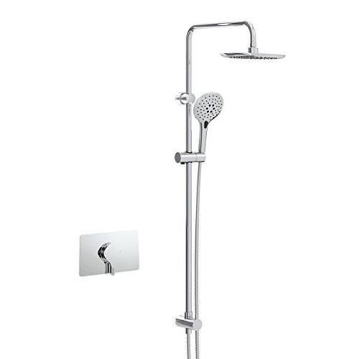 Bristan FLT Sqshcdiv C Flûte Douche Commande Unique encastré avec inverseur et kit Colonne de