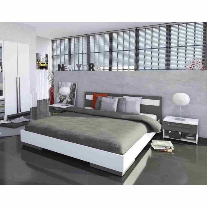 Lit Avec Chevet Integre Adulte Achat Vente Pas Cher