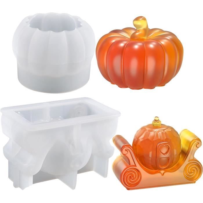 Lot De 2 Moules En Silicone En Forme De Citrouille WISIRENT