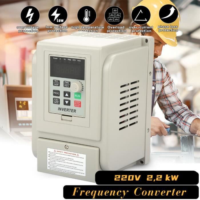 JJCFGRDM 2.2KW 220V VFD entrée monophasé 220v et Sortie triphasée 220V JJCFGRDM 2.2KW 220V VFD entrée monophasé 220v et Sortie triphasée 220V