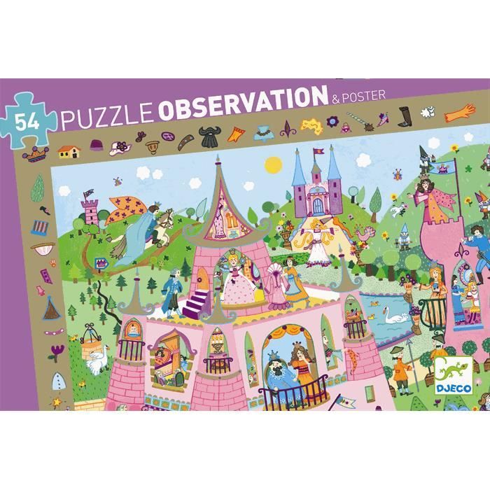 Puzzle 3D Princesse - KROOOM - Moins de 100 pièces - Rose - Enfant -  Cdiscount Jeux - Jouets