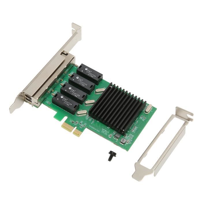 Carte Réseau PCIe Gigabit Ethernet - 10/100/1000 Mbps - Compatible Windows, Linux, MacOS - Pour PC De Bureau - Installation Facile - 8