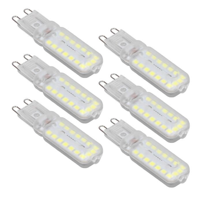 Fdit Ampoule de base G9 Lot de 6 ampoules LED G9 7 W à intensité