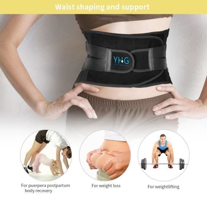 Ceinture Soutien Lombaire Homme/Femme - Correction Posture, Soulagement Douleur Dos