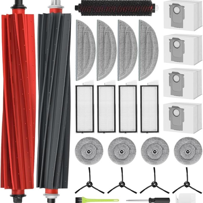 Kit Pièces Rechange Pour IRobot Roomba 205 - Brosse Rouleau, Brosses Latérales, Filtres HEPA Et Serpillière