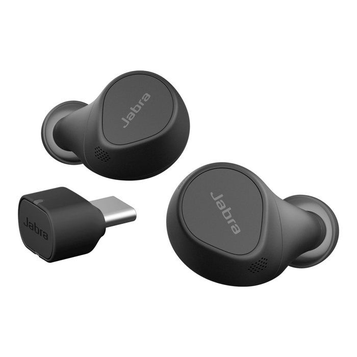 Casque sans fil - JABRA - Evolve2 Buds MS - Annulation active - Bluetooth - Noir