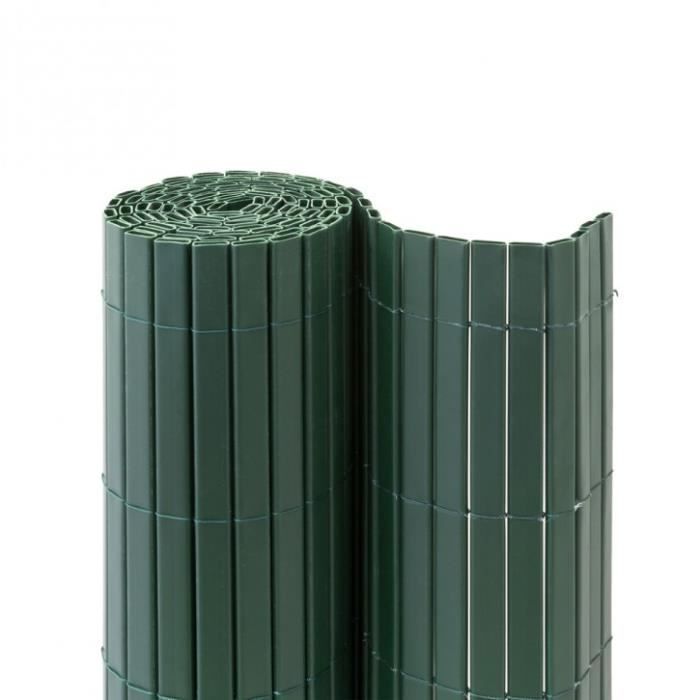 canisse en pvc premium largeur des lamelles 17 mm vert 140x300 cm cdiscount jardin