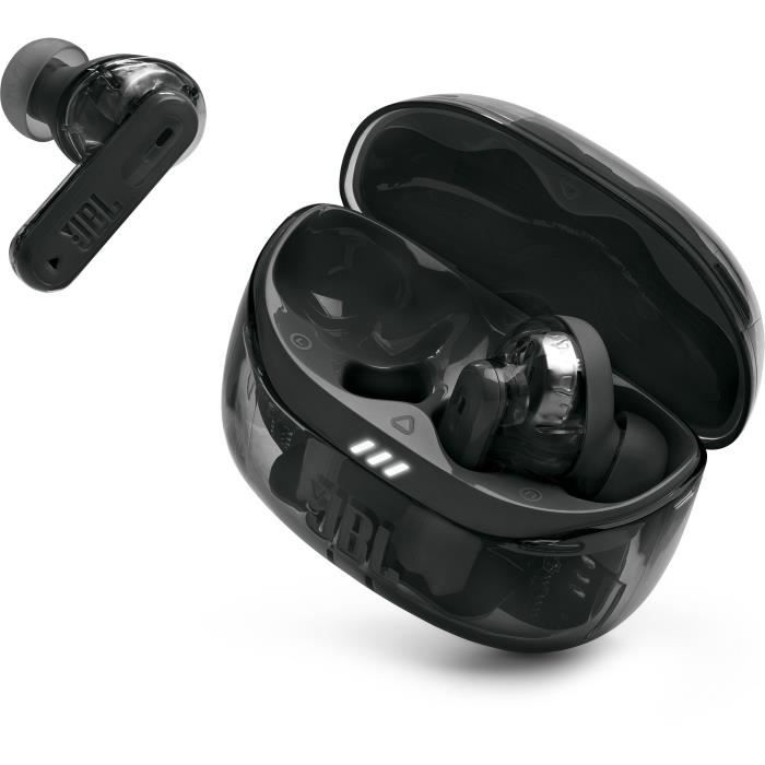 Écouteurs sans fil avec réduction de bruit - JBL - Tune Beam 2 - Ghost Noir