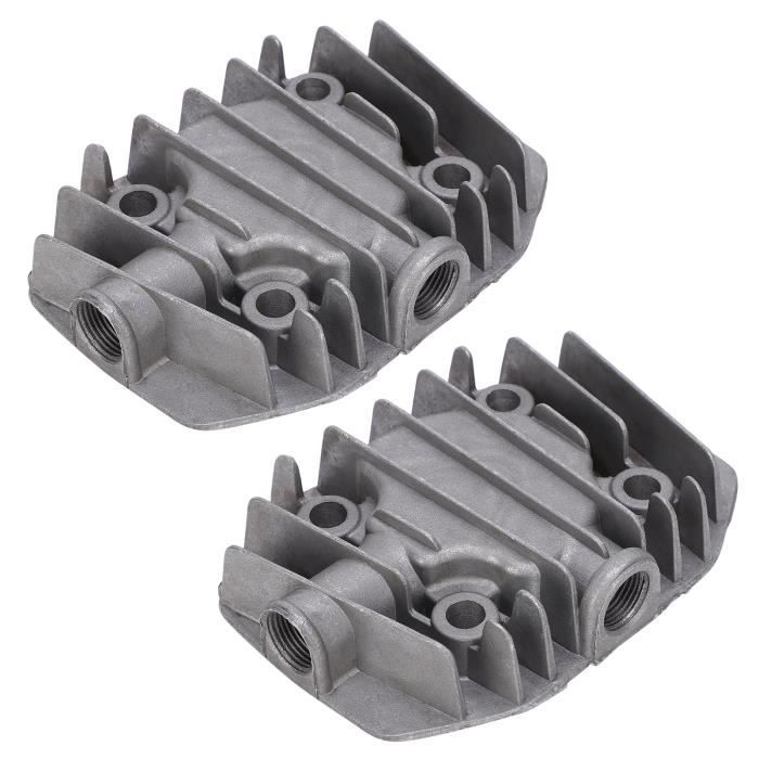 Lot De 4 Culasses De Compresseur D'air En Fonte D'aluminium - Pièces De Rechange Pneumatiques
