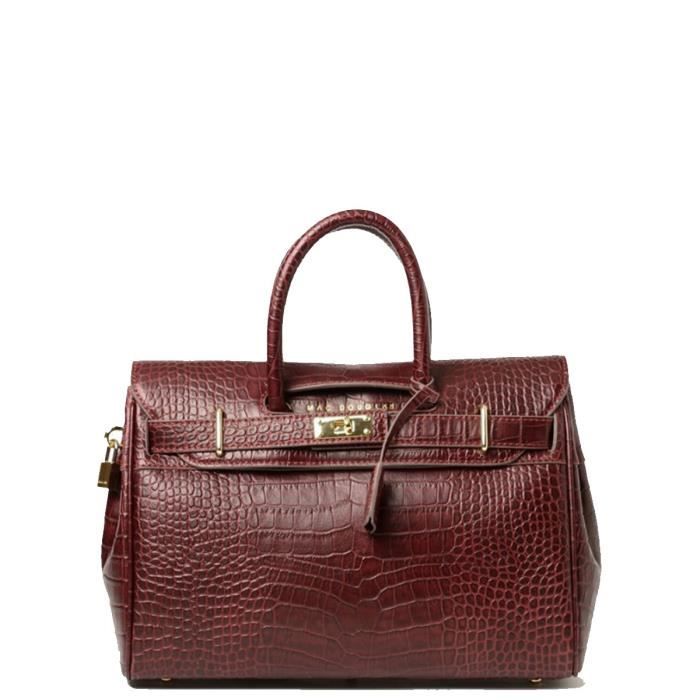 Sac main Mac Douglas Pyla Romy cuir ref 35831 48CM Bordeaux XS