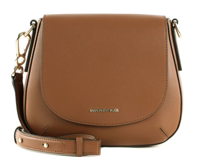 MANDARINA DUCK Luna Key Holder – Schlüsselmäppchen Aus Kalbsleder, 6 Karabinerhaken, Farbe Caramel Cafe