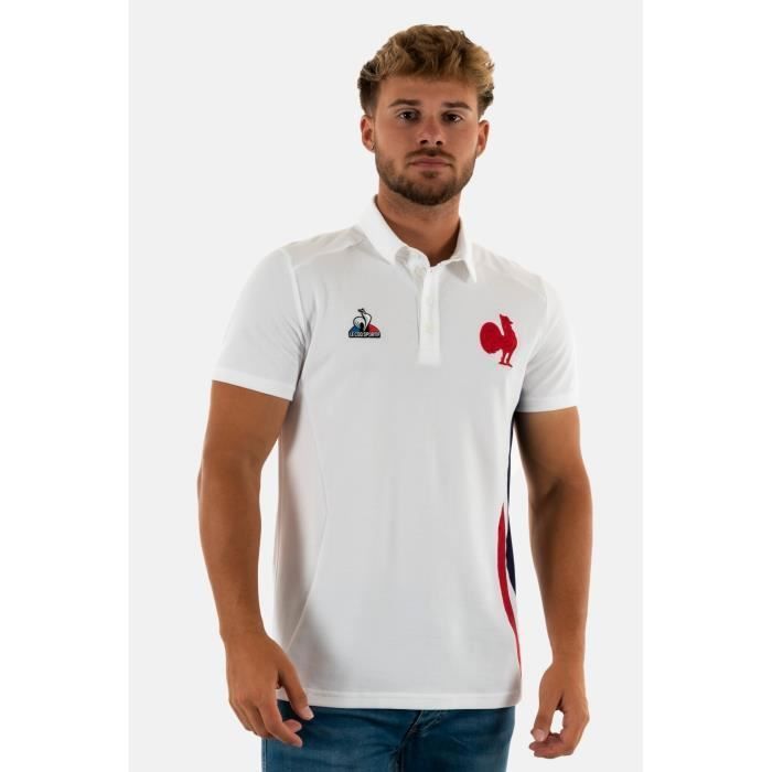Shirt Vintage Camisa Polo Le Coq Sportif France Rugby FFR Hombre